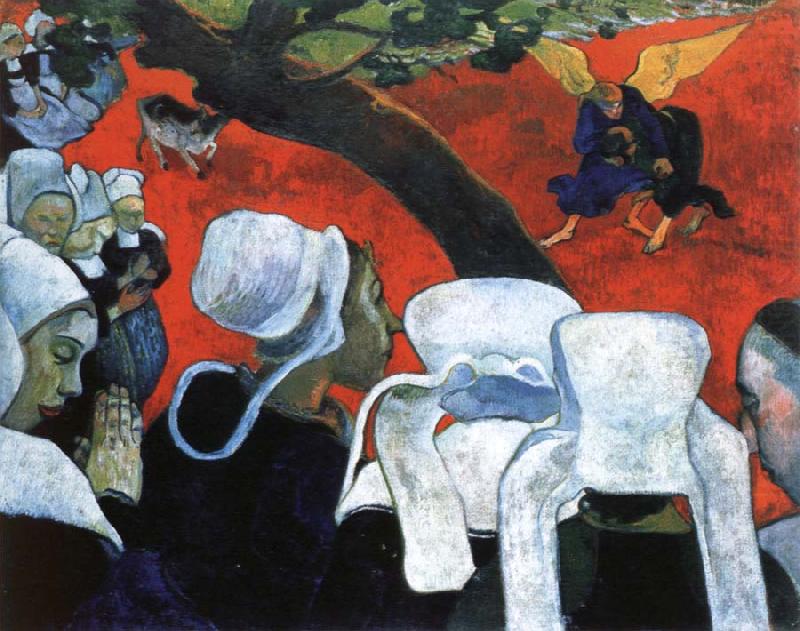 the vision after the sermon, Paul Gauguin